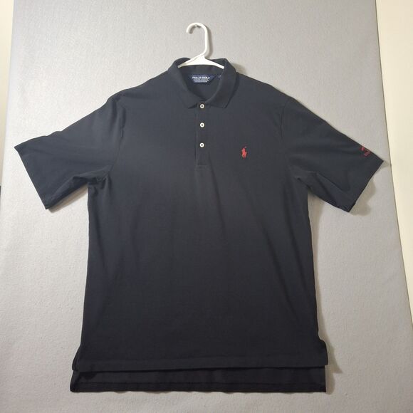 Polo Golf  Ralph Lauren Shirt Mens Large Black Blue Lot Of 2 Casual Preppy - Picture 2 of 14